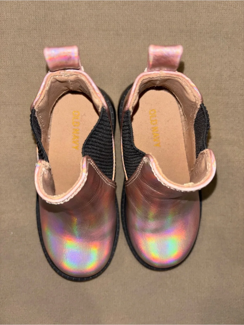Kids Iridescent Chelsea Boots - Pink Holographic - toddler 7